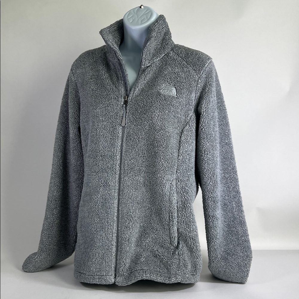 The North Face Gray Sherpa Fleece Jacket